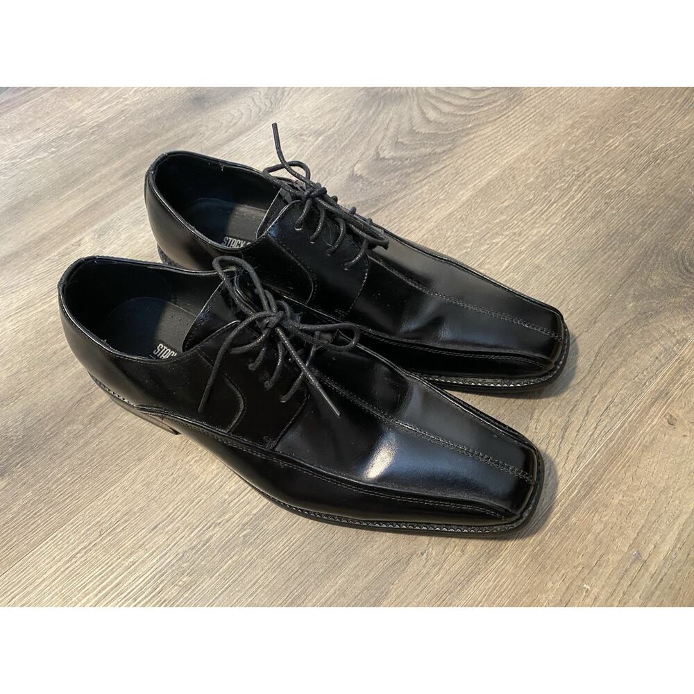 Stacy Adams Men’s Dress Shoes Black Size 9M Used Loafers